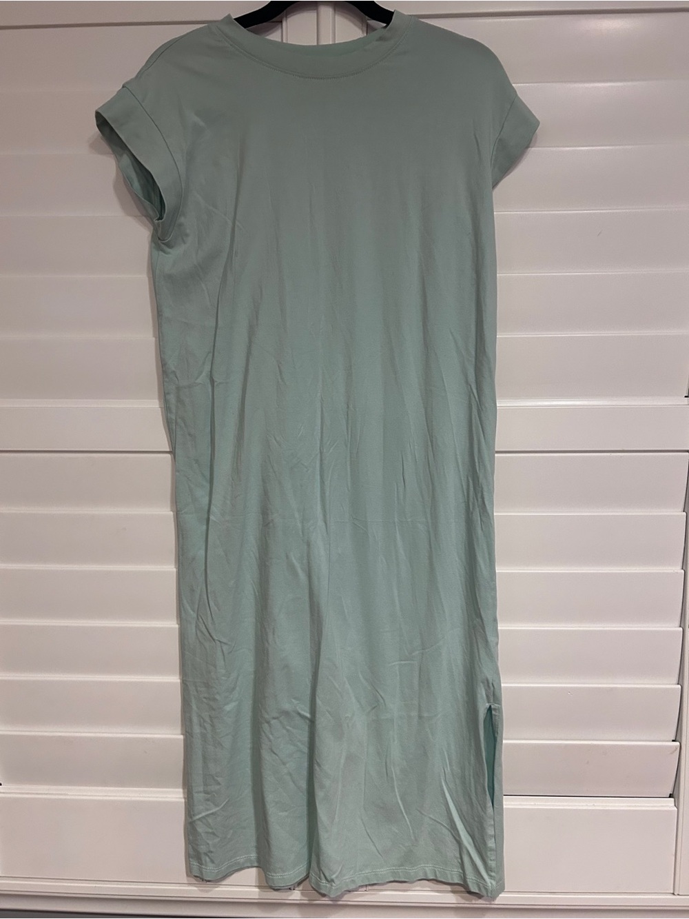 A New Day Knit Crew Neck Tshirt Dress Sage Green Size Small
